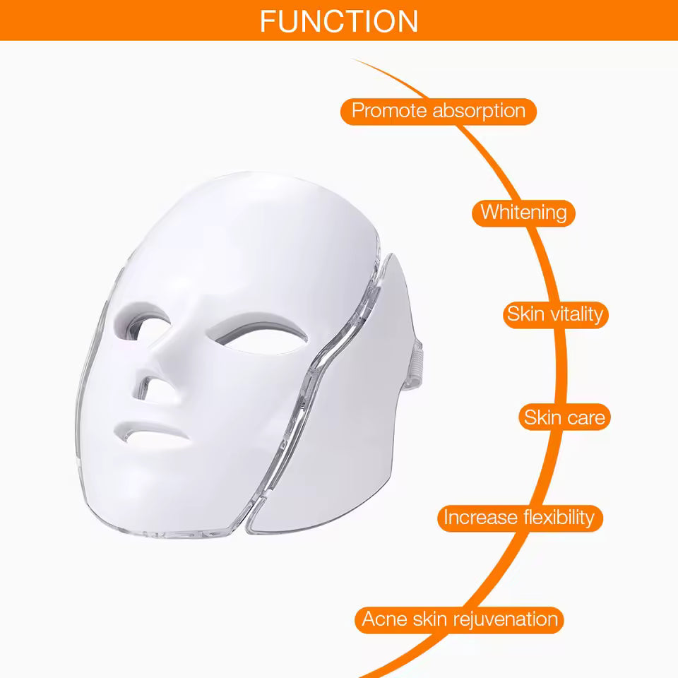 LED face & neck Beauty Mask