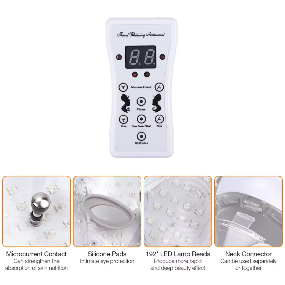 LED face & neck Beauty Mask